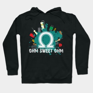 Funny Ohm Resistance Circuit Board Hoodie